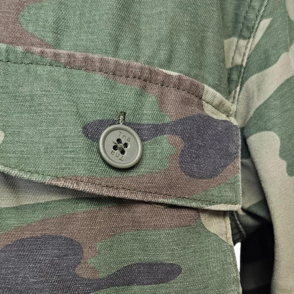 Aritzia TNA Minerva  Camo Green Utility Jacket Cinch Waist Size XS - Picture 5 of 9